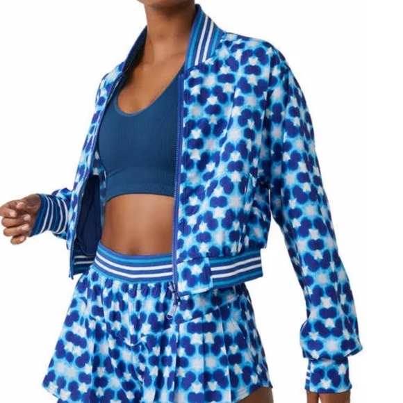 Free People - Top Seed Printed Tennis Jacket NWT - Picture 5 of 14